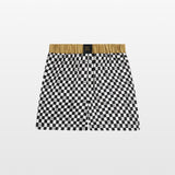 Checkerboard Unisex Short Pajamas Set
