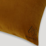SWN Logo Bronze Velvet Euro Sham