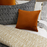 Bronze Velvet Logo Decorative Cushion