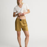 Feathers Bronze Unisex Short Pajamas Set