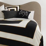 SWN Monogram Geometric Duvet Cover