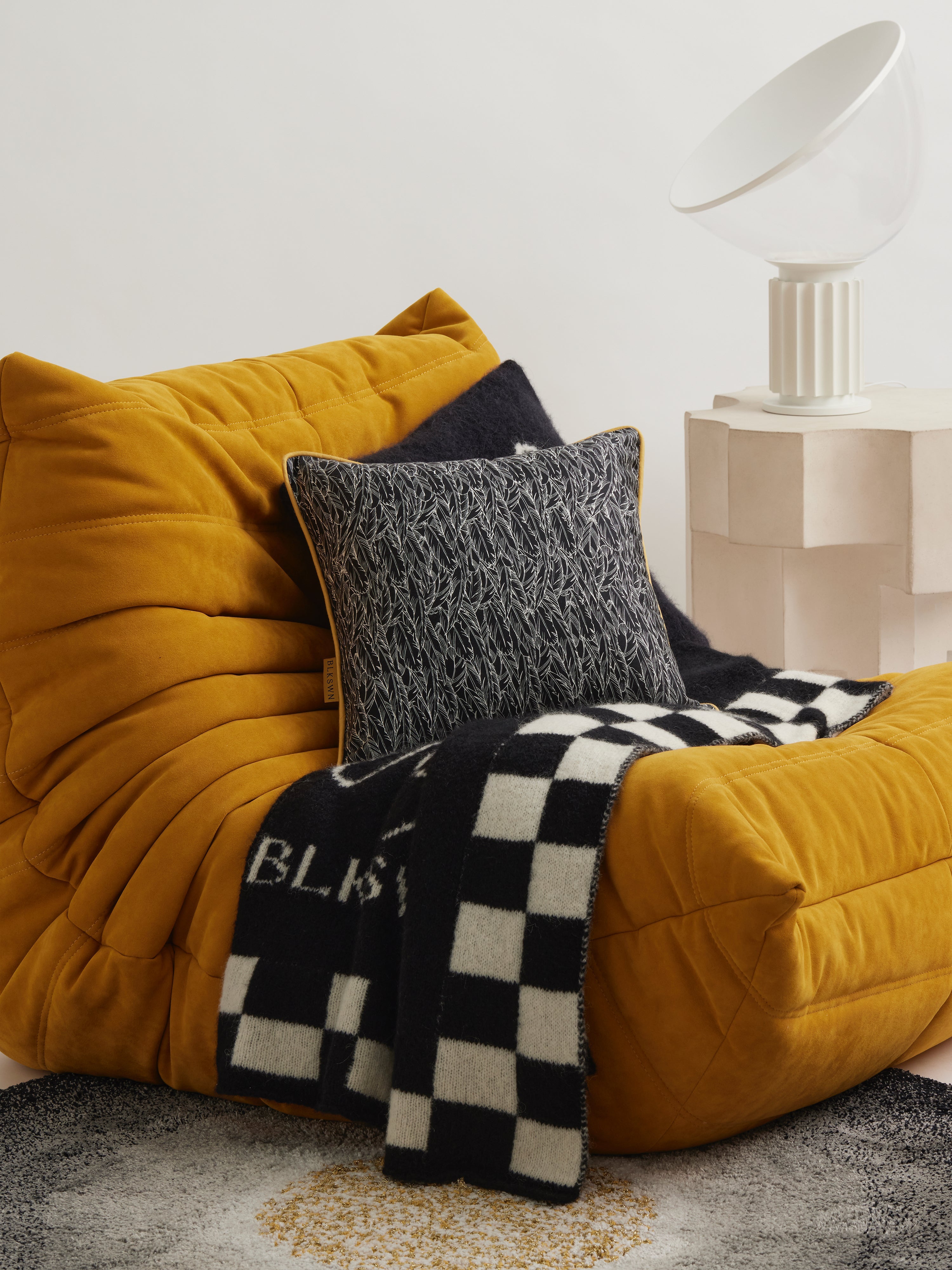 Feathers Decorative Cushion – BLKSWN