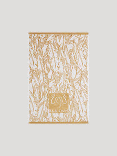Feathers Gold Hand Towel