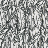 Feathers Black & White  Unisex Long Pajama Set