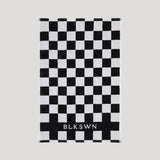 Checkerboard Black & White Hand Towel