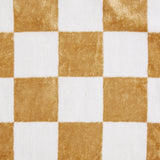 Checkerboard Gold & White Hand Towel