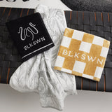 Checkerboard Black & White Hand Towel