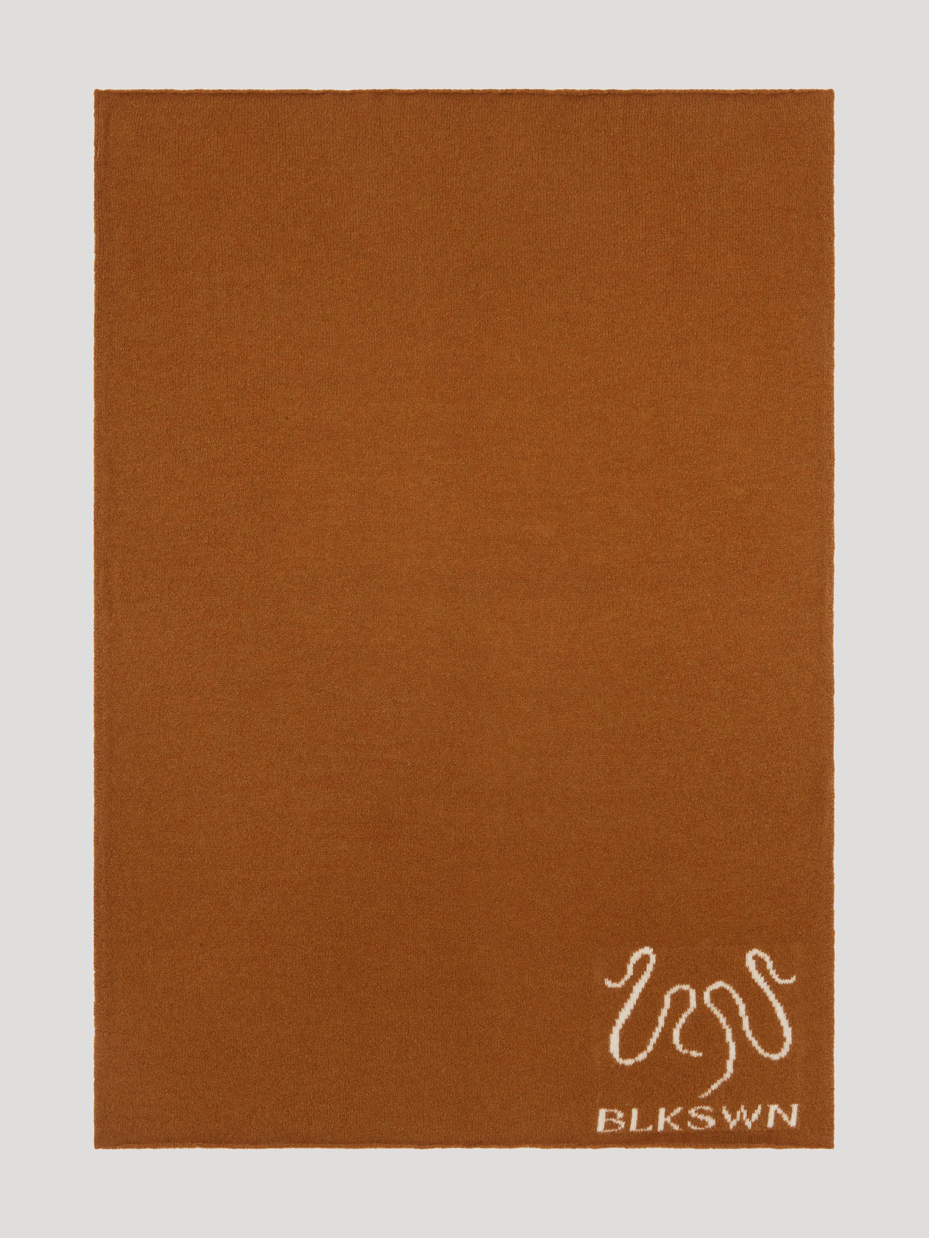 SWN Logo Copper Alpaca Throw Rug | BLKSWN