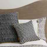Checkerboard Silk Decorative Cushion Cover