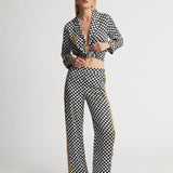 Checkerboard Unisex Long Pajama Set