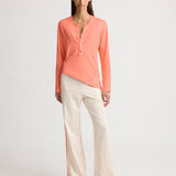 Significant Other Henley Coral Fusion
